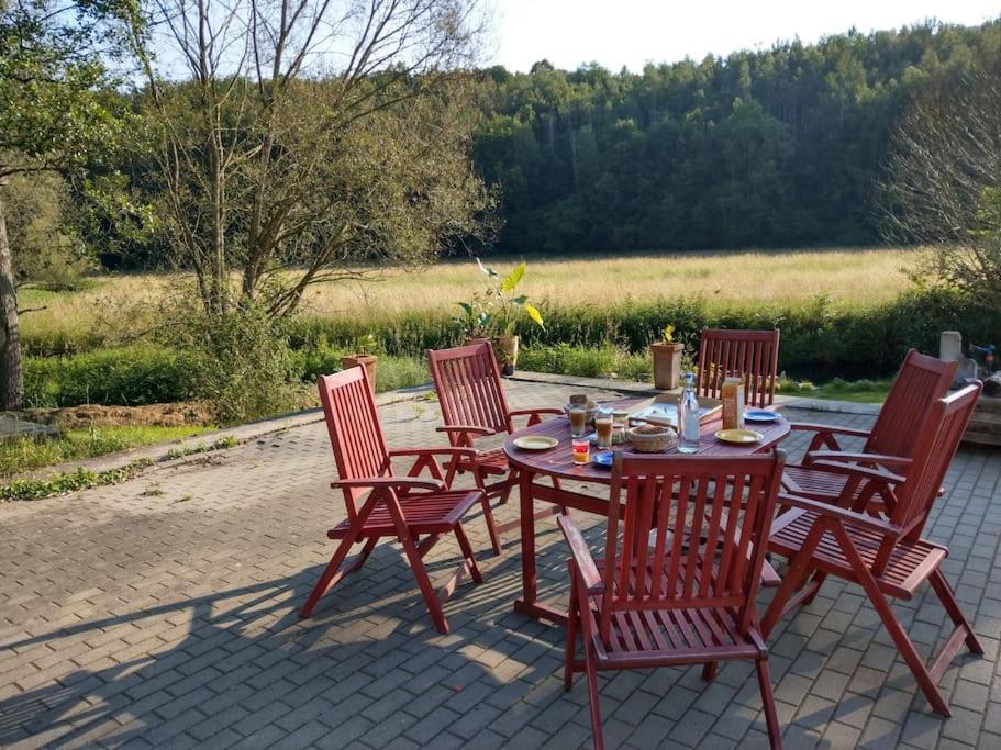 Wald-Apartment Limabach - Oberfrohna Kültér fotó
